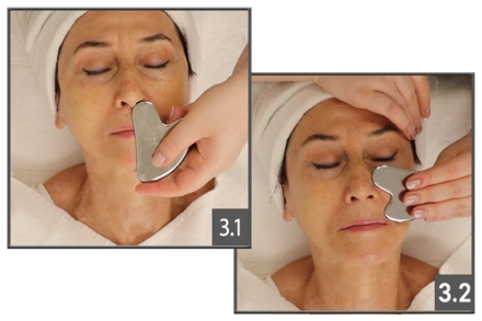 GUA SHA Schritte 3.1 und 3.2