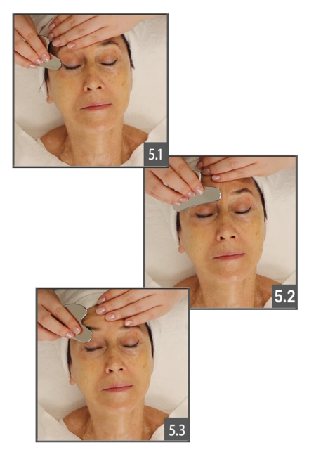 GUA SHA Schritte 5.1. bis 5.3