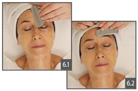 GUA SHA Schritte 6.1. bis 6.2